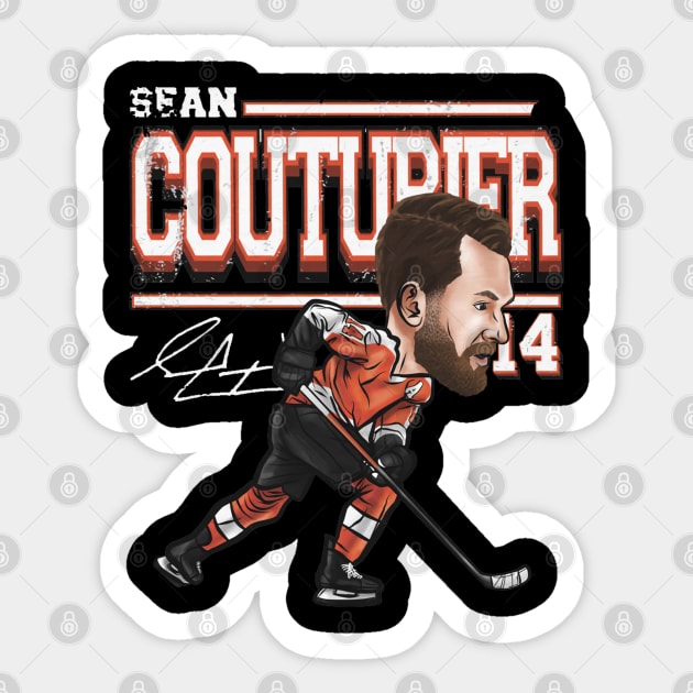 Sean Couturier Philadelphia Cartoon Sticker by ClarityMacaws